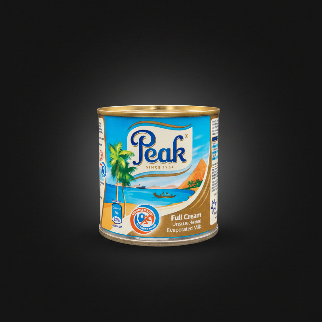 Peak Evaporated Full Cream Liquid Milk
